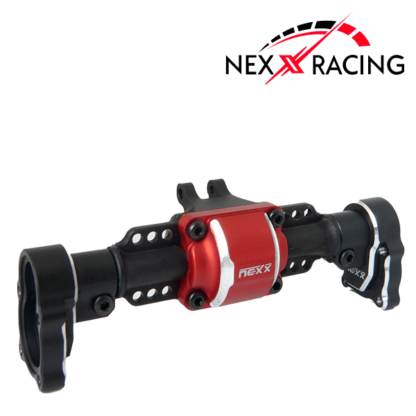 NX-361-BL REAR HOUSING ALU 7075 T6 FOR FMS FCX24 ( MAX SMASHER AND POWER WAGON) ( WITHOUT OUTER COVER)