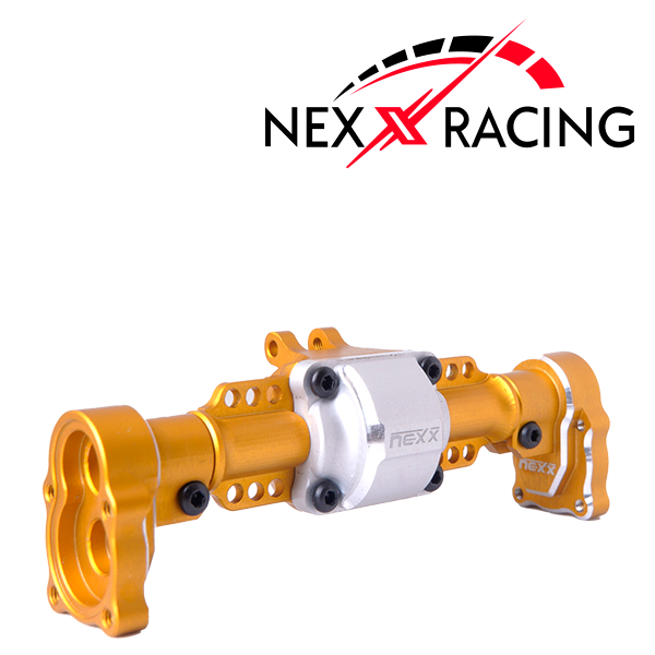 NX-361-G REAR HOUSING ALU 7075 T6 FOR FMS FCX24 ( MAX SMASHER AND POWER WAGON) ( WITHOUT OUTER COVER)