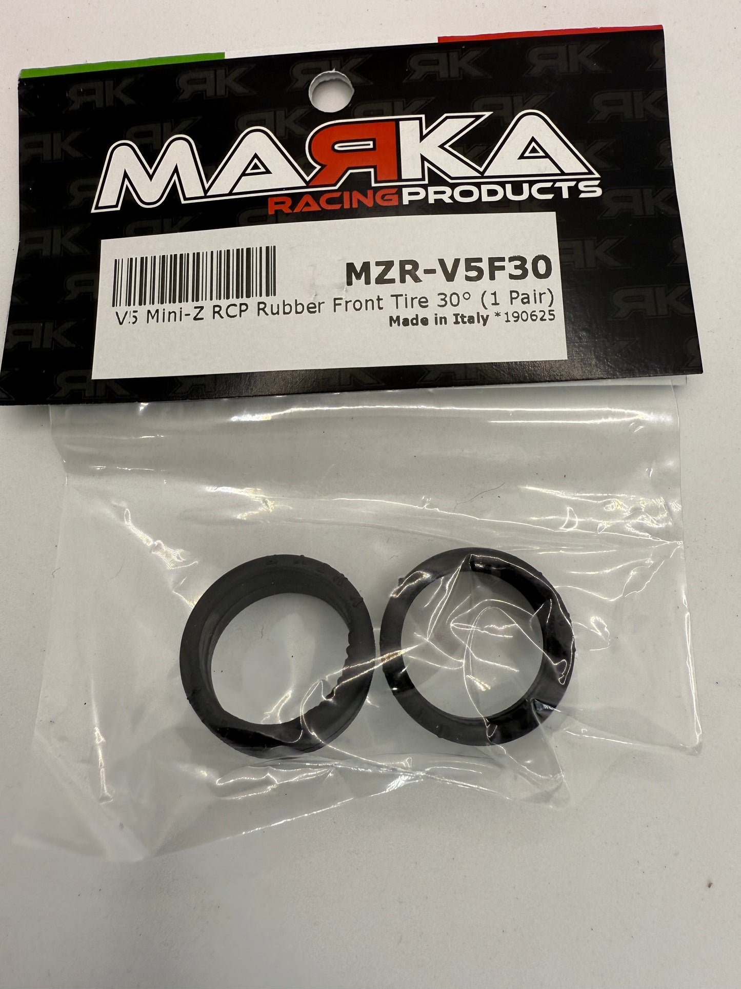 Marka V5 Mini-Z RCP Rubber Front Tire 20 degree Soft (1 Pair)