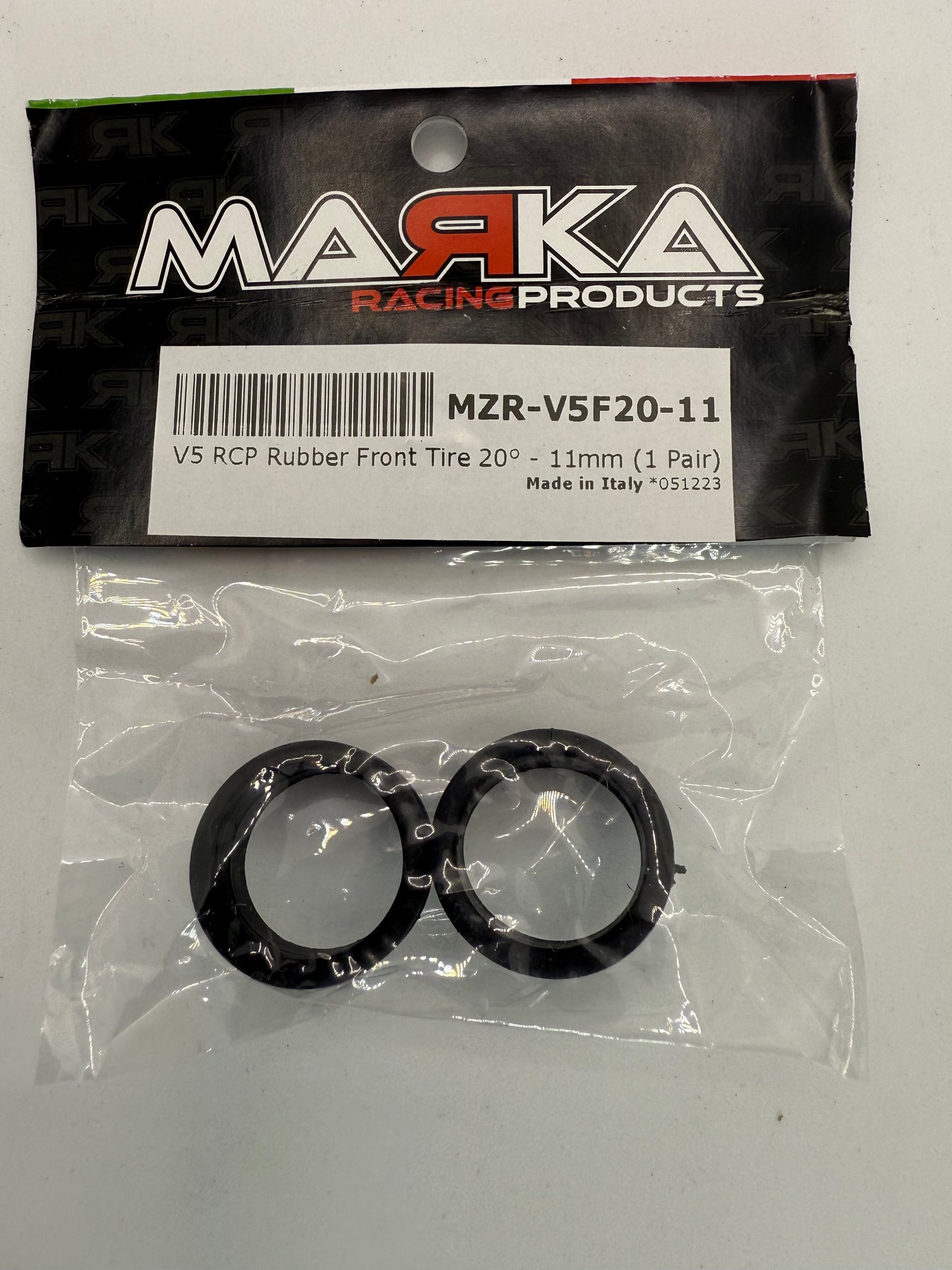 Marka V5 Mini-Z RCP Rubber Front Tire 20 degree Soft (1 Pair)