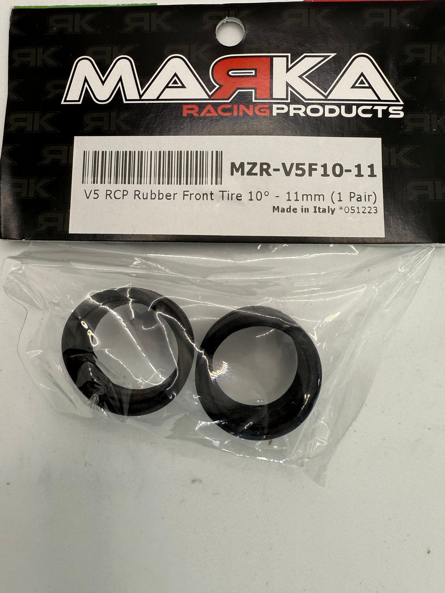 Marka V5 Mini-Z RCP Rubber Front Tire 20 degree Soft (1 Pair)