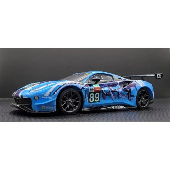 GLFerrari BODY, 488 #89 QUIKASGTC.COM BLUE
