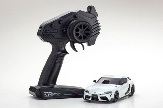 KYO 32626W READY tO RUN, AWD Toyota GR Supra TDR Aero White Metalica MA020