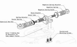 PN MR2161 DAMPER SHOCK, Top dual spring, center damper shock