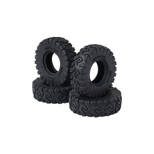 GK-007 Nexx Racing Gekko 1.0″ Rubber M/T (Multi Terrain) Tires (Soft) for 1/24 RC Crawler Car (4pcs)