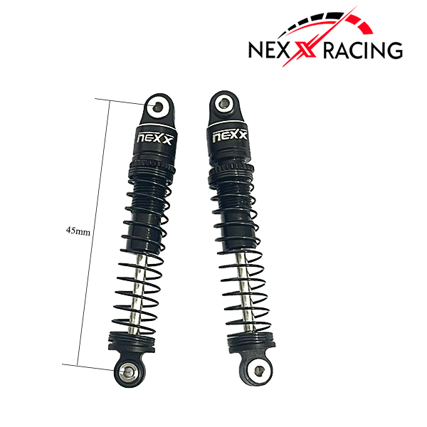 NX-426 Nexx Racing 45mm Long Oil shocks (4pcs) for 1/24 Axial SCX24