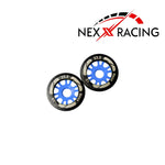 Nexx Racing NXUSA-EVO-F-0.5-19 19mm & F-0-19mm Threaded Carbon-Fiber Reinforced EVO Flanged Front Wheels (2 pcs) for Mini-Z
