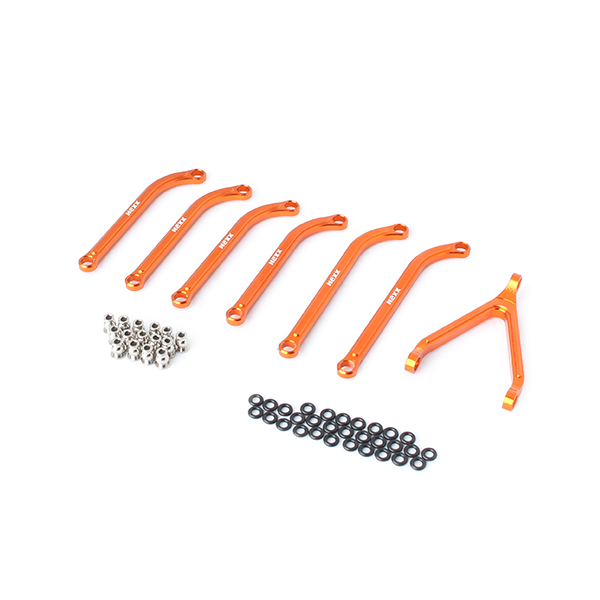 NX-238-O NexxRacing Axial SCX24 Aluminum High Clearance Link Set (ORANGE)