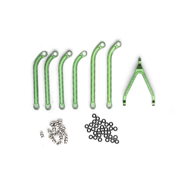 NX-238-GR NexxRacing Axial SCX24 Aluminum High Clearance Link Set (GREEN)