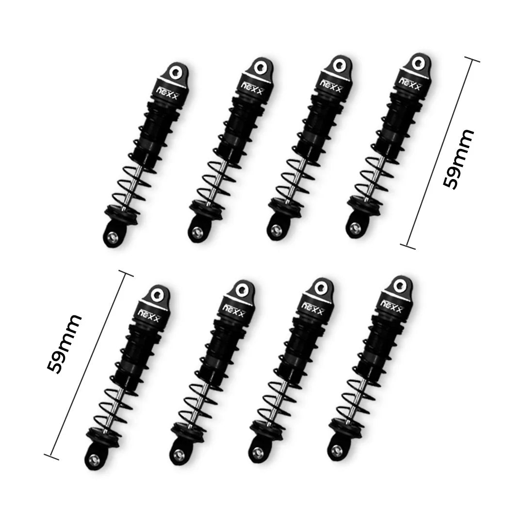 Nexx Racing NX-424-8 59mm Long Oil Shocks (8pcs) for Terranaut 8×8