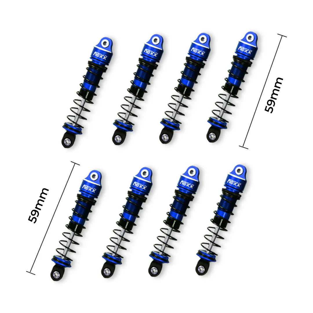 Nexx Racing NX-424-8 59mm Long Oil Shocks (8pcs) for Terranaut 8×8