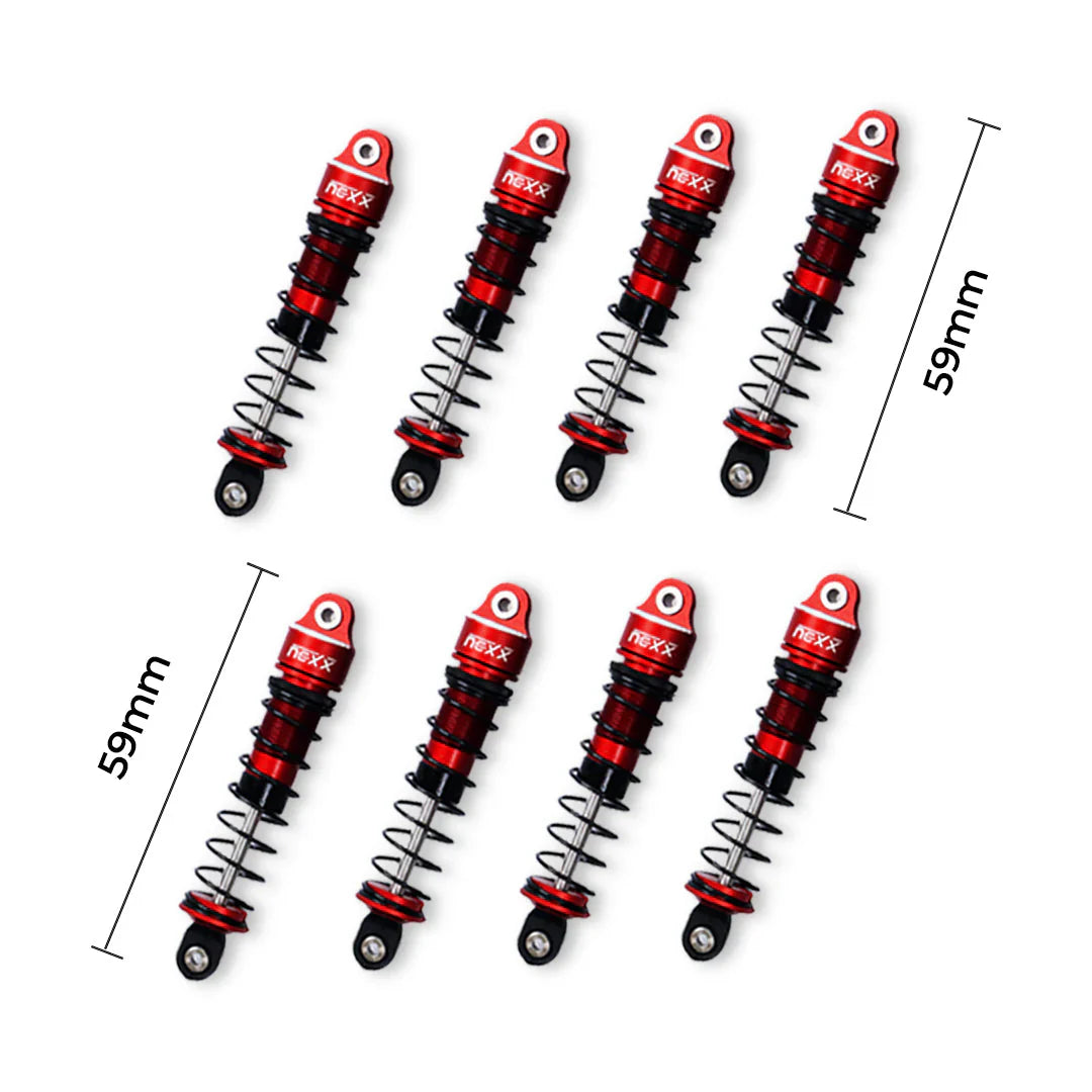 Nexx Racing NX-424-8 59mm Long Oil Shocks (8pcs) for Terranaut 8×8