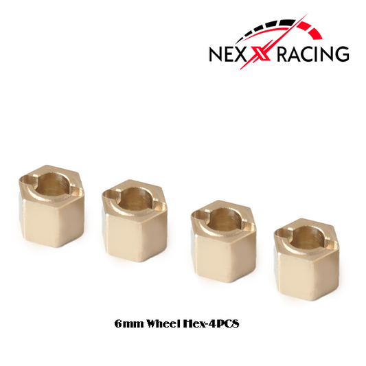 NX-371-7  BRASS WHEEL HUB  FOR FMS FCX24 ( MAX SMASHER AND POWER WAGON)