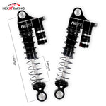 Nexx Racing NX-417 45mm Reservoir Shocks (4pcs) for 1/24 RC Crawler FMS FCX24/ FCX18 Hummer EV