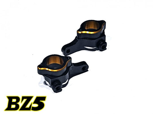 BZ5-UP04 Front Knuckles, Aluminum 2 pcs, Black/Gold