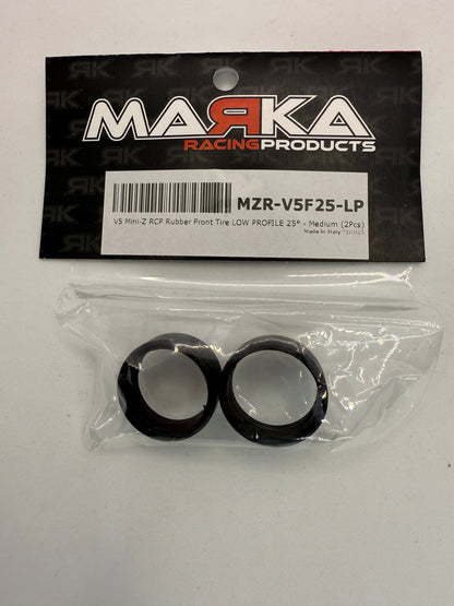 Marka V5 Mini-Z RCP Rubber Front Tire 20 degree Soft (1 Pair)