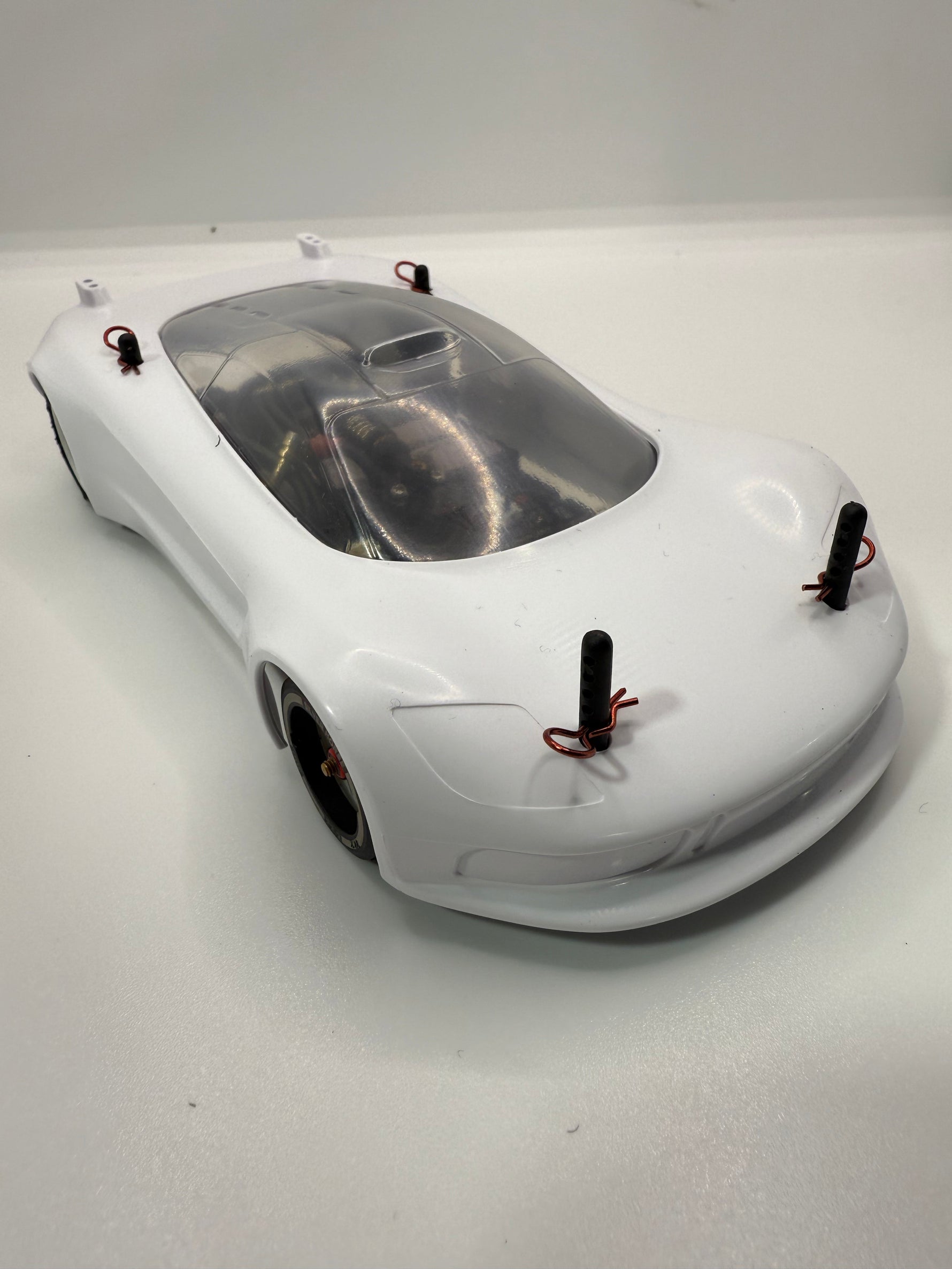 Silver Horse RC Carbon Fiber Bumper Mount Kit for RAD012 Piranha Body