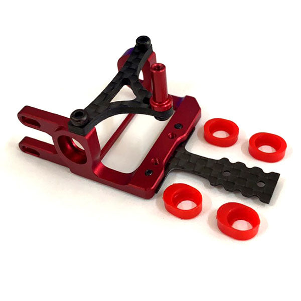 NX-065 NEXX Racing Precision CNC 7075 Round Motor Mount  for 90-94mm RM (RED)