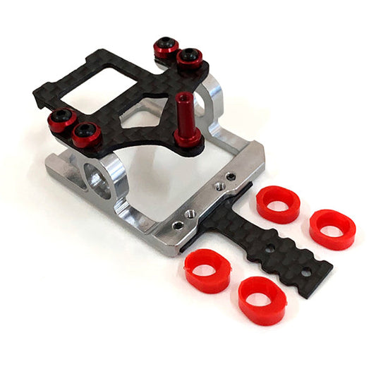 NX-121 NEXX Racing Precision CNC 7075 Square Motor Mount  for 90-94mm RM (SILVER)