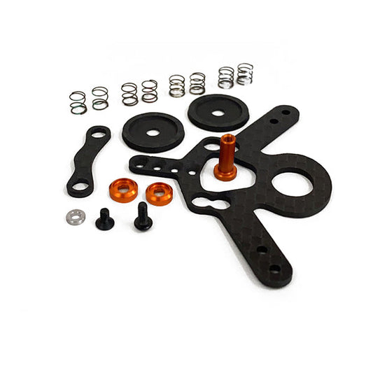 NX-142 Nexx Racing Mini-ZMR02/03 Multilength Carbon Disk Damper For Lexan (ORANGE)