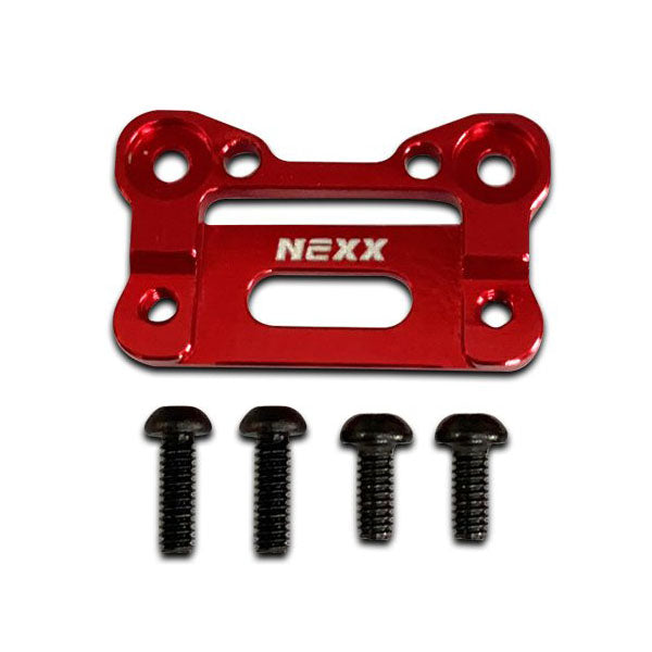 NX-202 Nexx Racing  Alu Interchangeable Front Body Mount Base (RED)