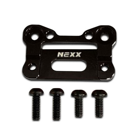 NX-205 Nexx Racing  Alu Interchangeable Front Body Mount Base (BLACK)