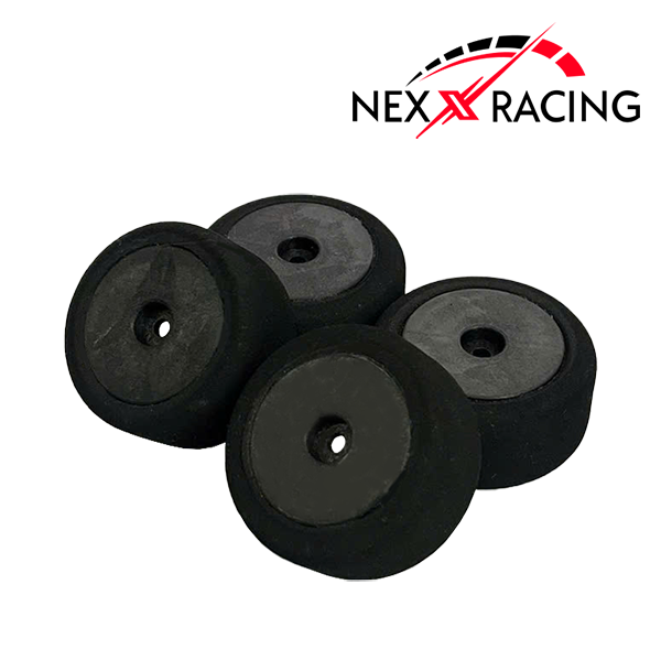 NX-555-1 Nexx Racing Solid Wheel Foam Tire Set (4pcs) for Losi 1/24 Micro-B