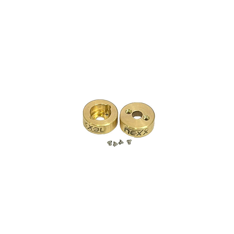 Nexx Racing NX-629 Brass Rear Hubs (2pcs) for Axial SCX30