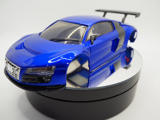 Silver Horse RC Mini-Z Audi R8 98mm body - Crystal Blue