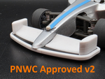 Sleek RC Carbon Fiber Front Wing for Reflex FX28 1/28 F1