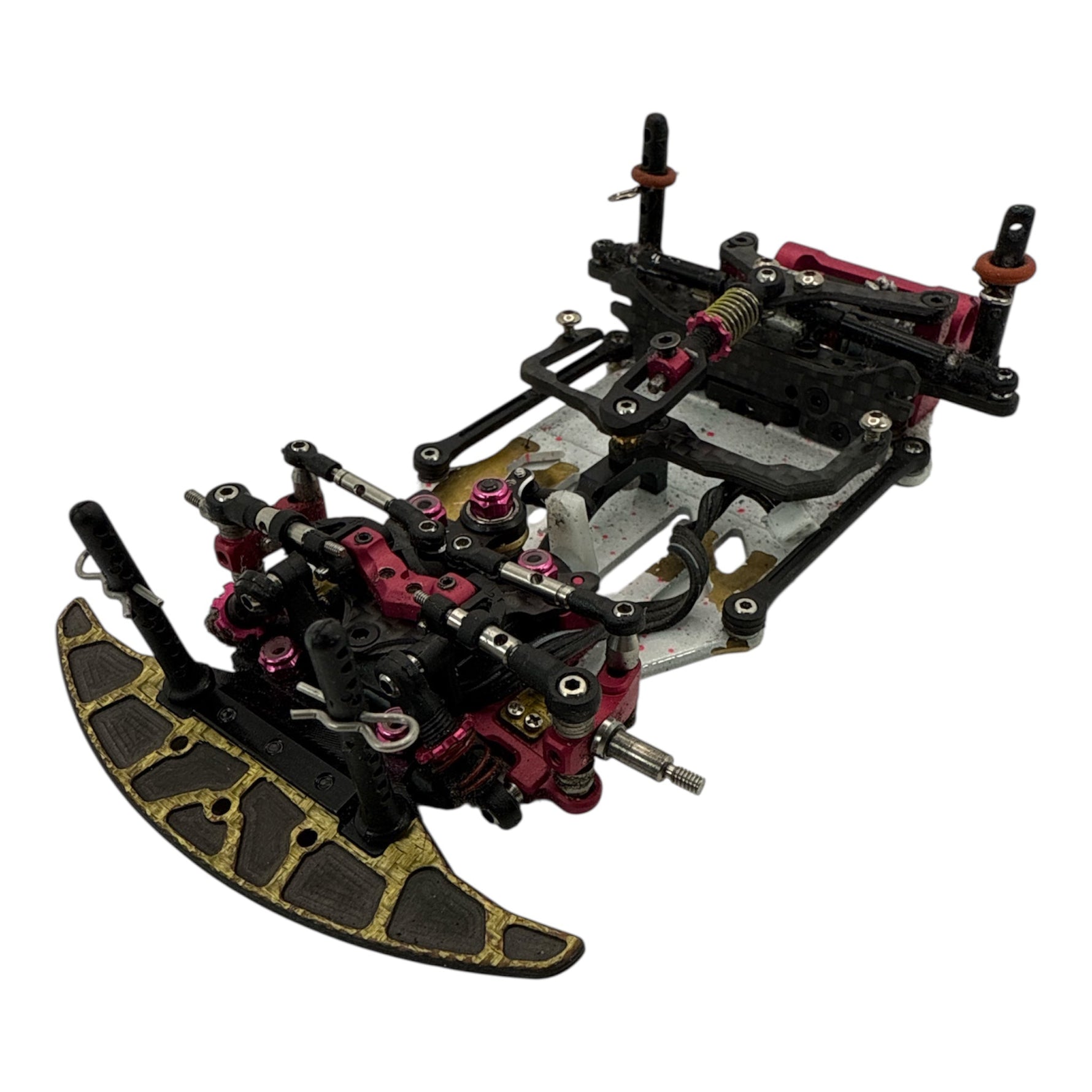 PRICE DROP! Pre Owned Atomic MRZ w/ custom pink anodized parts, motor and servo included
