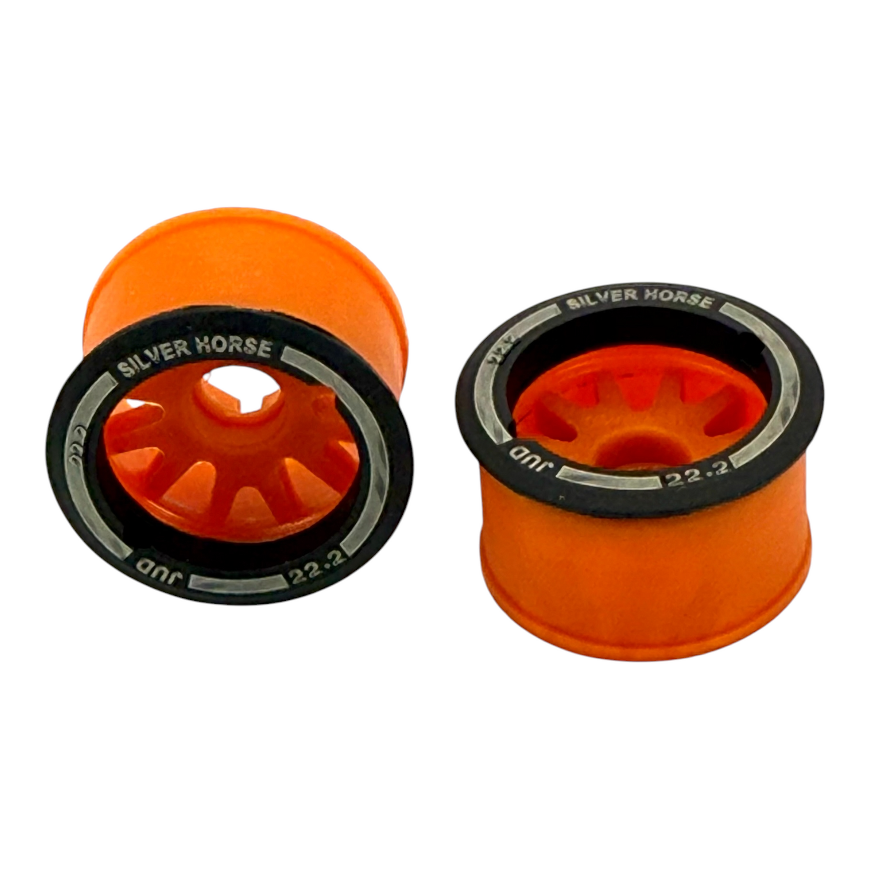 Special Edition Silver Horse Orange Racing 2WD "JUD" Front 8.5mm Threaded Carbon-Fiber Reinforced EVO Wheels