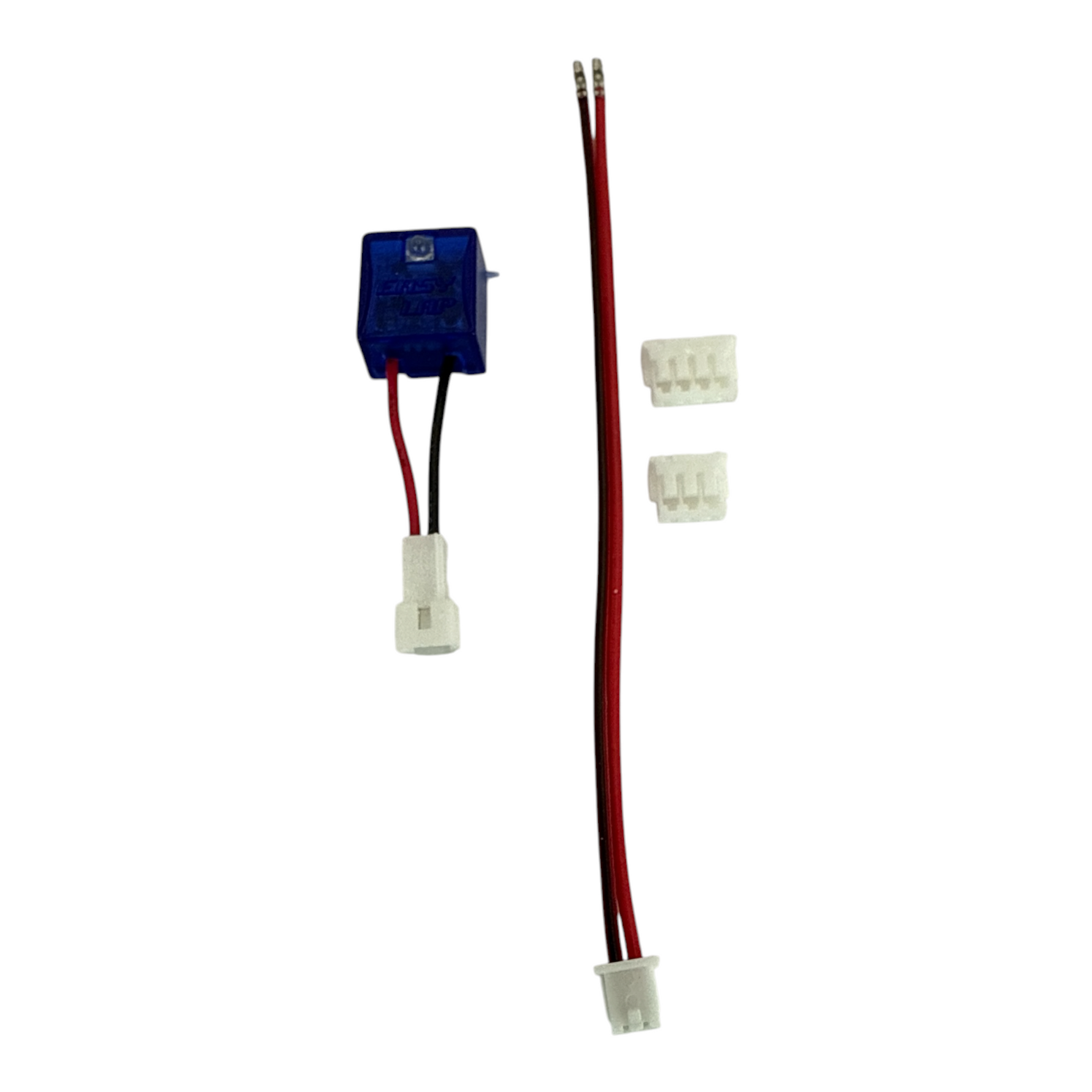 EasyLap Micro Transponder with Blue Case, Power Wire and Connectors