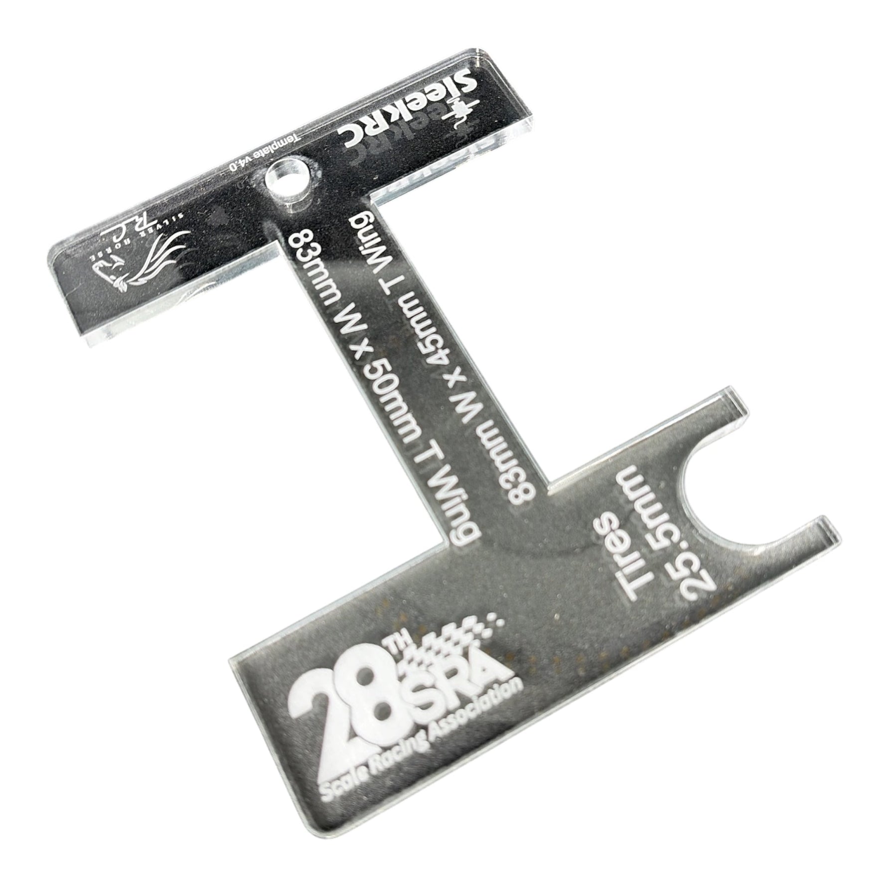 28SRA Tech Table Multi-Inspection Tool, Wing Height, Body Width and Max Tire Diameter