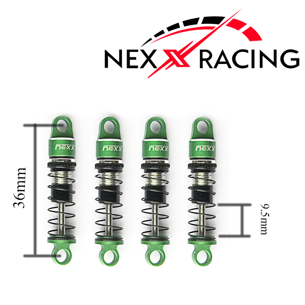 NX-405- Nexx Racing Oil Shock (4 pcs) for 1/24 SCX24