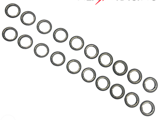 Silver Horse Special Edition Nexx Racing’s “JUD” NXUSA-416-2 Flange Rings for EVO Mesh Rims (20pcs)