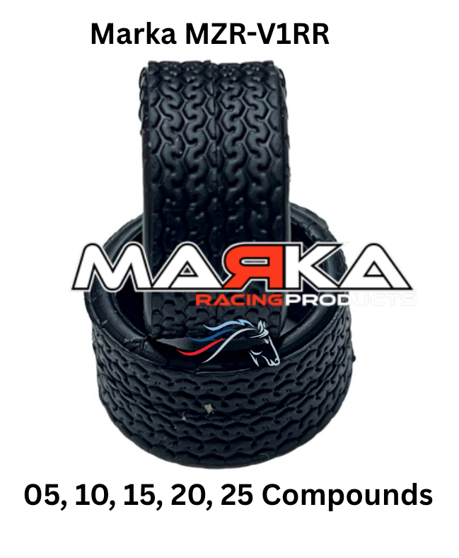 Marka MZR-V1RR 05,10,15,20,25 11mm Mini-Z RCP Rubber Rear Radial Tire (1 Pair)