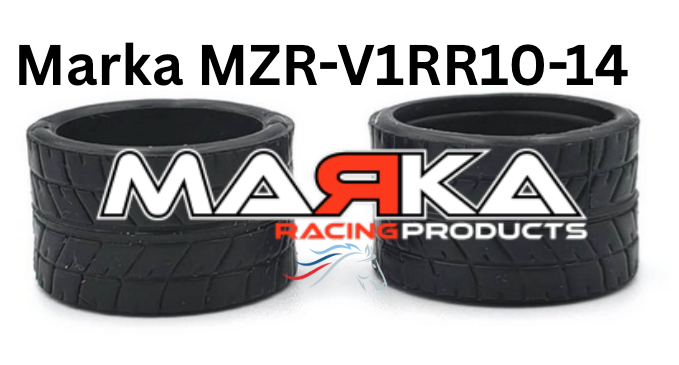 MZR-V1RR 05,10,15,20,25 14mm Rear Tire Marka V1 Mini-Z RCP Rubber Rear Radial Tire (1 Pair)