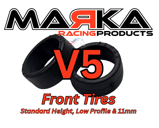 Marka V5 Mini-Z RCP Rubber Front Tire 20 degree Soft (1 Pair)