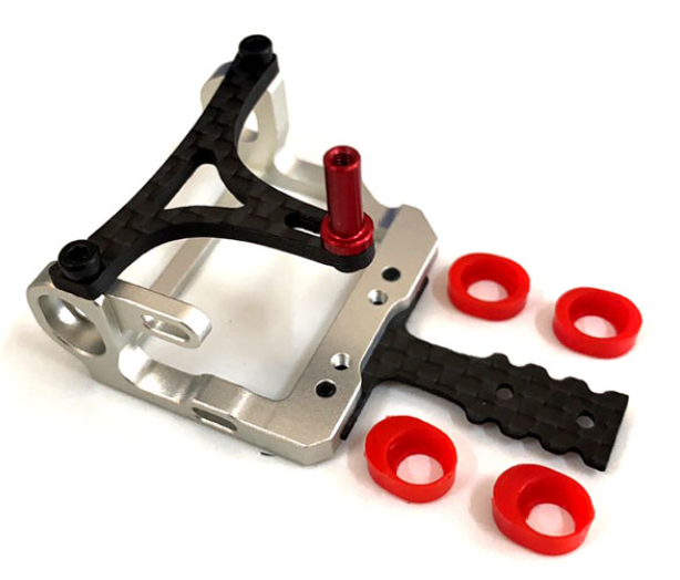 Nexx Racing Mini-Z 2WD LCG 98-102mm Alu 7075 Round Motor Pod/Mount - Silver