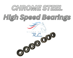 Silver Horse RC Chrome Steel Speed Bearing Kit — MR03 / Pan & MR04