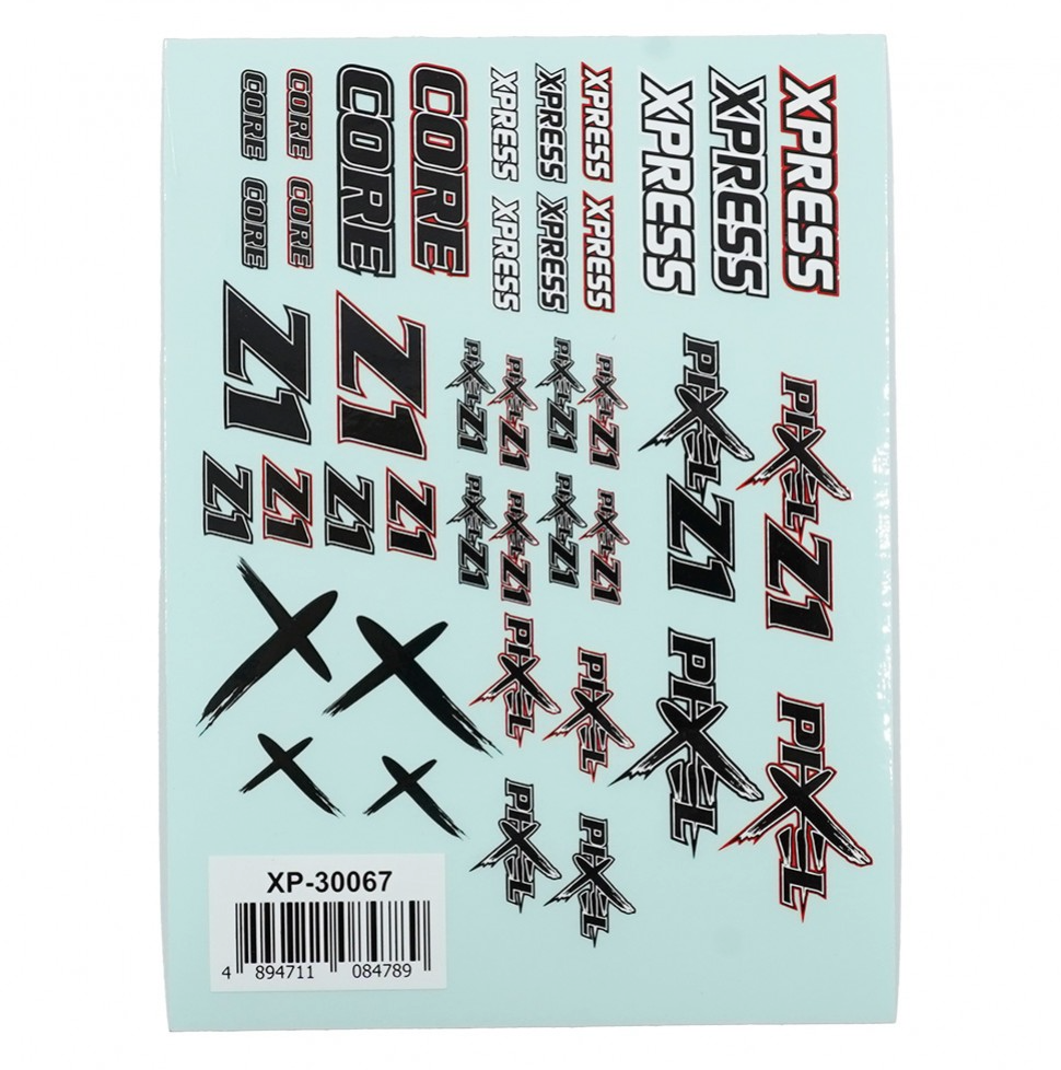 Xpress Pixel Z1 Logo Sticker Decal A6 148x105mm