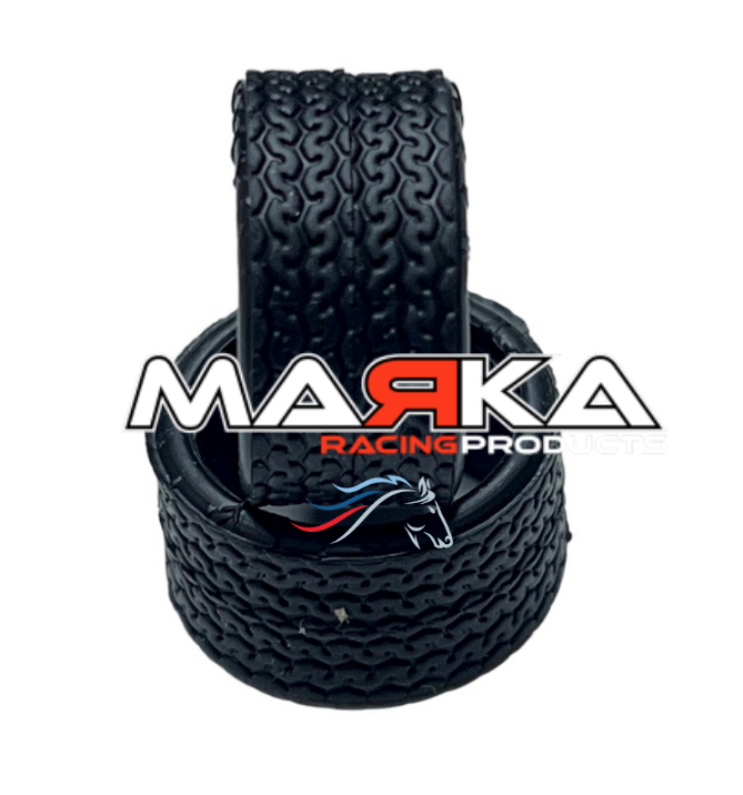 Marka MZR-V1RR 05,10,15,20,25 11mm Mini-Z RCP Rubber Rear Radial Tire (1 Pair)