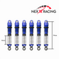 NX-424 Nexx Racing 59mm Long Oil Shocks (4pcs) for Hobby Plus 1/18 ARKTOS 6X6