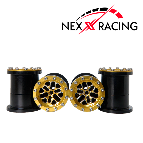 NX-371-G-CNC Aluminum Beadlock Rim For Fms Fcx24 Max Smasher