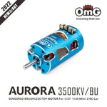 Omg AURORA 3500 KV Series Sensored Brushless Top Motor for 1/24 1/27 1/28 RC Car OMG-MT-AURORA-S2-3500KV/BU