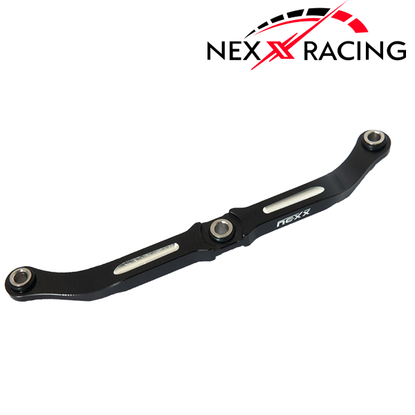 NX-376-BL-Nexx Racing CNC Alu Front Steering Link for TRX-4M-Black