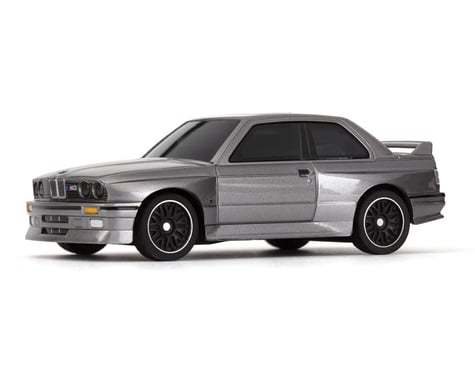 HPI Racing BMW M3 E30 Nano-TTR 1/64 RTR Electric 2WD Micro Touring RC Car (White, Dark Silver, and Red)