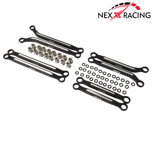 NX-383-BL-Nexx Racing CNC Alu High Clearance Links Set For TRX-4M-Black