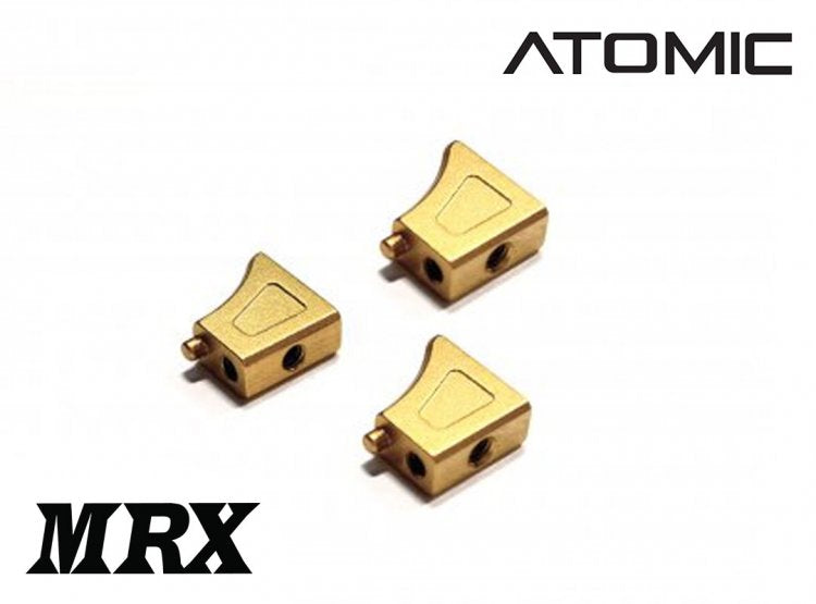 MRX-UP09, Servo Blocks, Aluminum, GOLD, 3 pieces